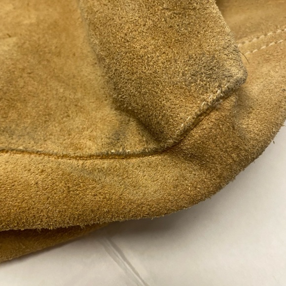 Tylie Malibu Raw Leather Blinged Shoulder Strap Hobo Bag - Picture 10 of 16